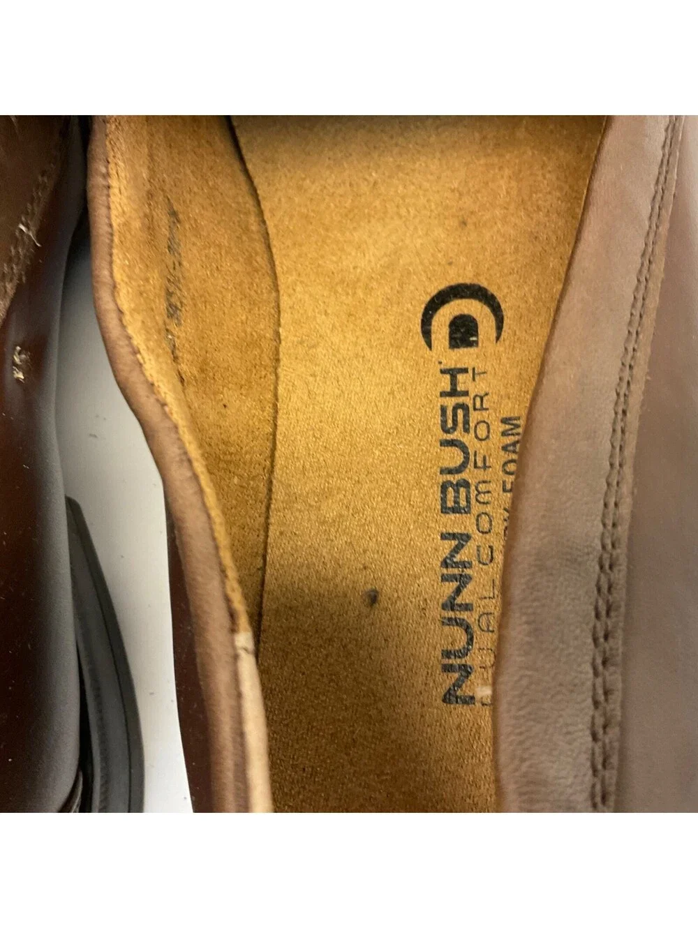 Nunn Bush Men's Glenwood Casual Loafers 84514-200 Brown Leather Size 9W